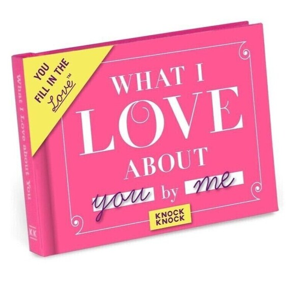 Knock Knock What I Love about You Book Fill in the Love Fill-in-the-Blank Gift - Picture 3 of 5